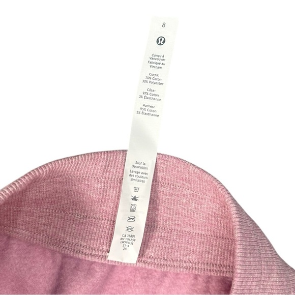 Lululemon Scuba High-Rise Jogger Full Length Heathered Pink Taupe Pink Size 8 - Picture 8 of 11